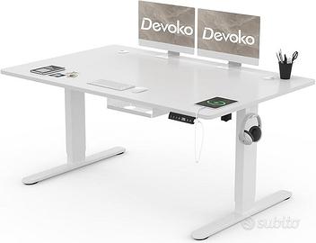 Devoko Scrivania Regolabile in Altezza 140 x 80 cm