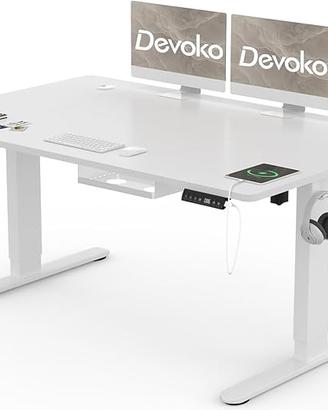 Devoko Scrivania Regolabile in Altezza 140 x 80 cm