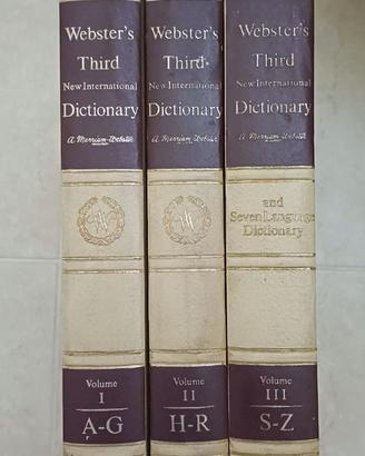 Dizionario Enciclopedico Webster's Third