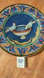 Piatto La Pinturicchio decorato in oro zecchino 