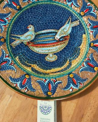 Piatto La Pinturicchio decorato in oro zecchino 