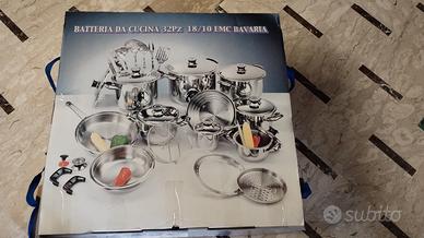 Batteria da cucina 32 pezzi 18/10 EMC Bavaria 