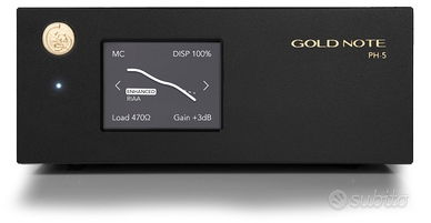 GOLD NOTE PH-5 PREAMPLIFICATORE PHONO MM/MC BLACK