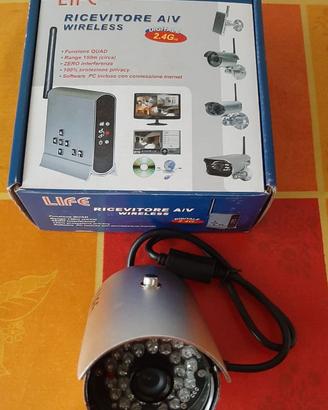 Telecamera life wireless con ricevitore