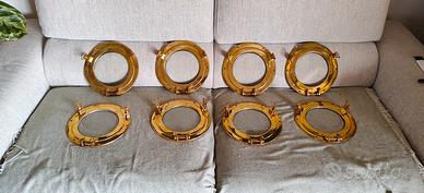 oblò in ottone N 8 pezzi  CAD uno 45 euro 