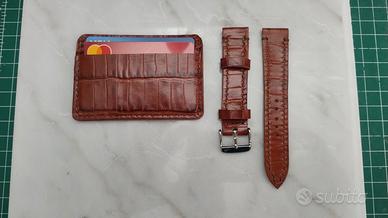 porta carte di credito in pelle