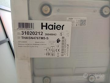 lavatrice haier carica dall’alto nuova
