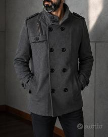 cappotto uomo grigio 