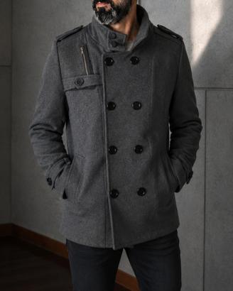 cappotto uomo grigio 