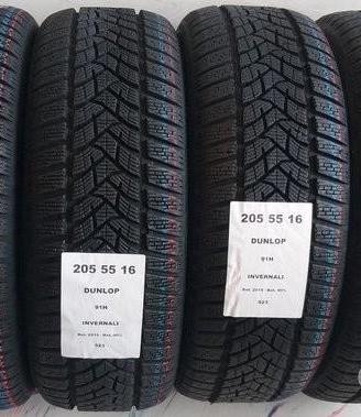 4 gomme 205 55 16 dunlop a523