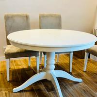 Tavolo tondo allungabile Ikea Ingatorp bianco