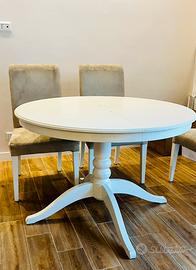 Tavolo tondo allungabile Ikea Ingatorp bianco