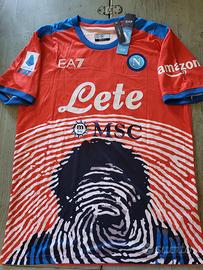 Maglia Napoli Osimhen Maradona Shirt Red Jersey S