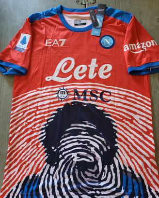 Maglia Napoli Osimhen Maradona Shirt Red Jersey S