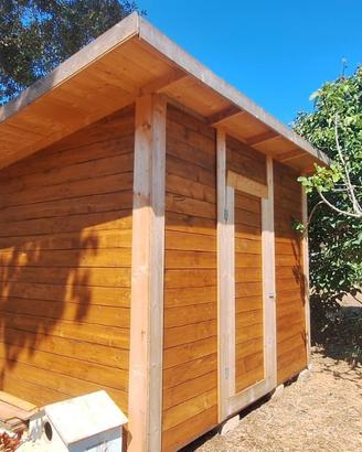 Casetta attrezzi in legno