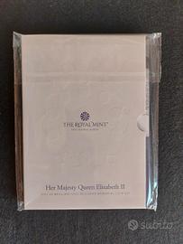 RARA Divisionale morte Regina UK 10 valori BU 2022