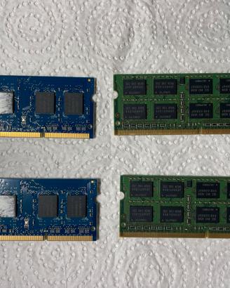 Lotto 8GB ram DDR3 (4x2GB) 1333MHz