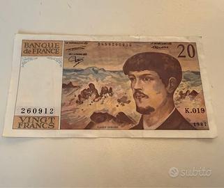 Banconota 20 Franchi Francesi (1987) - s/filigrana