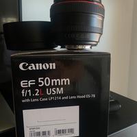 Canon EF 50mm f/1.2 Serie L usm + Paraluce