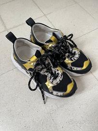 Scarpe da ginnastica amabrandeluxe nero ed oro