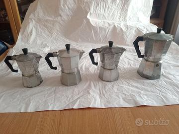 Serie di moke caffè in discrete condizioni