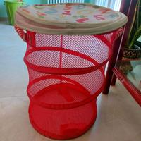  cestino portagiochi rosso ikea