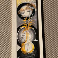 QUADRO FLOREALE CON FIORI GIALLI