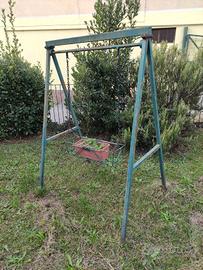 Altalena da giardino in ferro / fioriera
