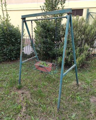 Altalena da giardino in ferro / fioriera