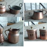 Pentole e oggetti in vero rame ANTICO anni 30/40