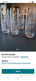 bicchieri di cristallo Bohemia 