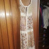 Abito lungo multicolore