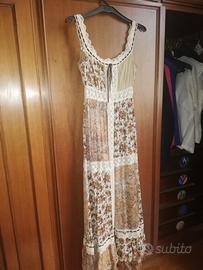 Abito lungo multicolore