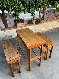 Tavoli con panche