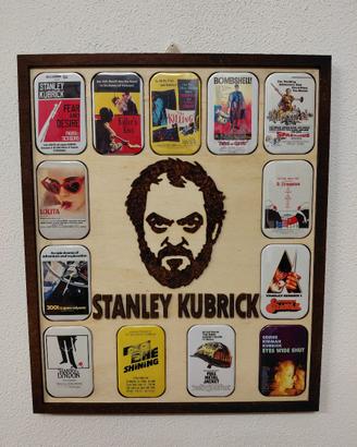 Quadro in legno Stanley Kubrick