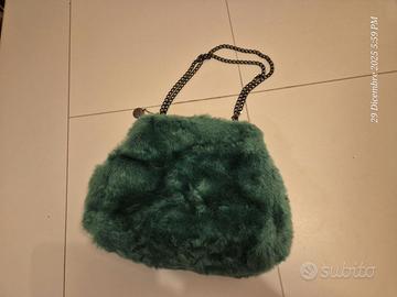 Borsa pelosa verde Sodini