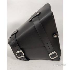 borsa diagonale montana pelle per moto custom