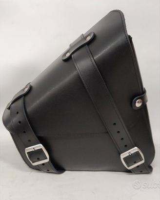 borsa diagonale montana pelle per moto custom