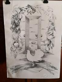 quadro Carboncino Gaetano Lo Manto 