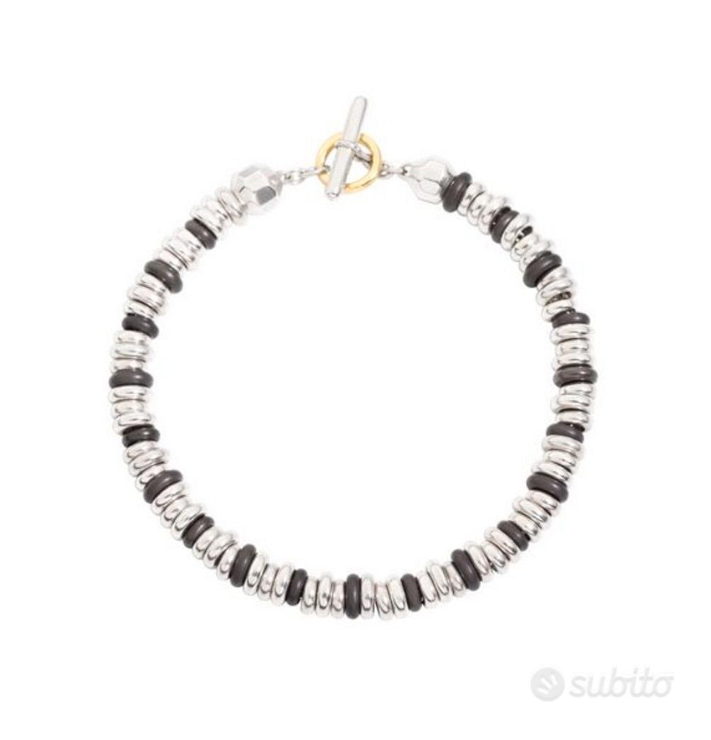 bracciale dodo rondelle silver e titanio Abbigliamento e Accessori In vendita a Caserta