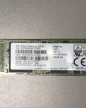 SSD 256GB M.2 SATA Samsung