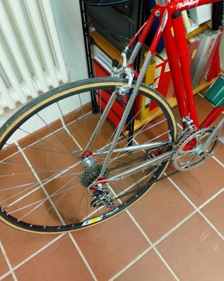 Bici corsa epoca ristrutturata record campagnolo