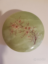 Portagioie in alabastro verde, anni '60