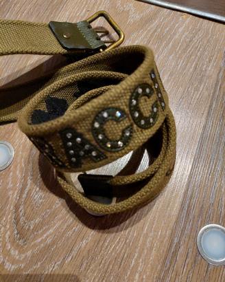 Cintura donna  vintage Baci e abbracci verde