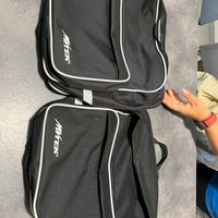 Borse bicicletta+cestino+lucchetto