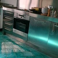 Blocco cucina  in acciaio  marca Arca Cucine Inox 