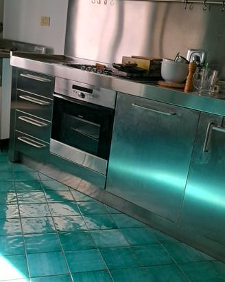 Blocco cucina  in acciaio  marca Arca Cucine Inox 