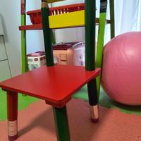 sedia bambini in legno