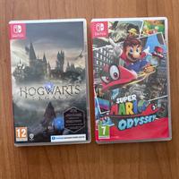 Super Mario odyssey e Hogwarts: Nintendo switch