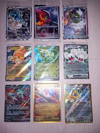 Lotto di 9 Carte Pokemon Ita Holo Promo Full Art